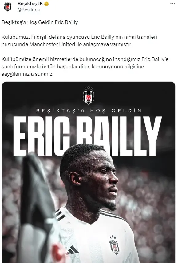 Eric Bailly hangi mevkii? Beşiktaş'ın yeni transferi Eric Bailly kimdir, kaç yaşında?
