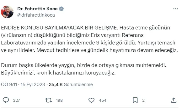 Eris virüsü ölümcül mü? Eris virüsü nedir, tehlikeli mi?
