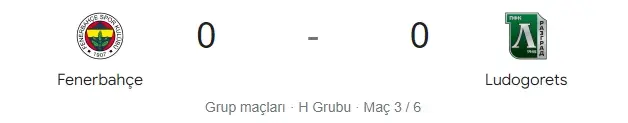 Fenerbahçe - Ludogorets maçı kaç kaç, bitti mi? MAÇ SKORU! Fenerbahçe - Ludogorets maçı kaç kaç, canlı maç skoru! Canlı maç anlatımı!