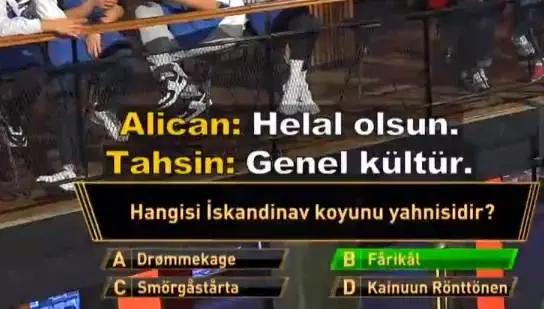 Hangisi İskandinav koyunu yahnisidir? (MasterChef Kaptanlık Düellesou soruları)