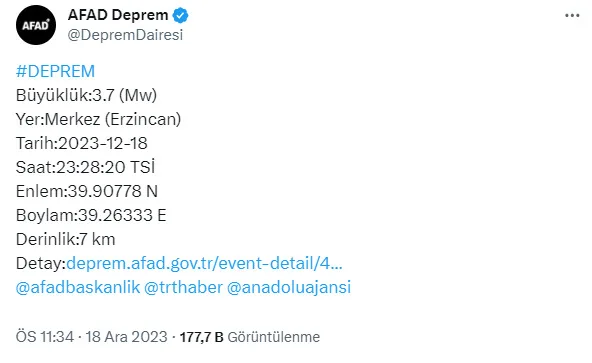 İstanbul deprem mi oldu? SON DEPREMLER LİSTESİ! İstanbul kaç şiddetinde deprem oldu?