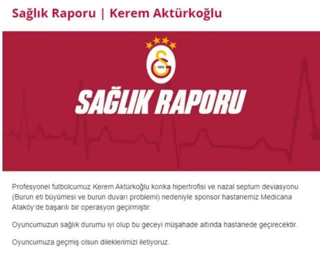 Kerem Aktürkoğlu ameliyat mı oldu, ne ameliyatı oldu? Kerem Aktürkoğlu'nun sağlık durumu!