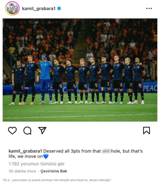 Kopenhag kalecisi Kamil Grabara Galatasaray hakkında ne dedi?