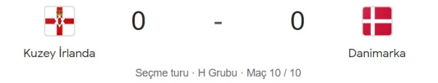 Kuzey İrlanda - Danimarka maçı kaç kaç, bitti mi? CANLI MAÇ SKORU! Kuzey İrlanda - Danimarka maçı kaç kaç, canlı maç skoru! Canlı maç anlatımı!