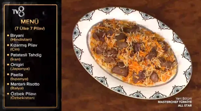 Masterchef günün menüsü nedir? (7 Ülke 7 Pilav) 26 Temmuz 2023 Masterchef'te hangi pilavlar çıktı, yarışmacılar neler yapacak? Günün menüsü ne?
