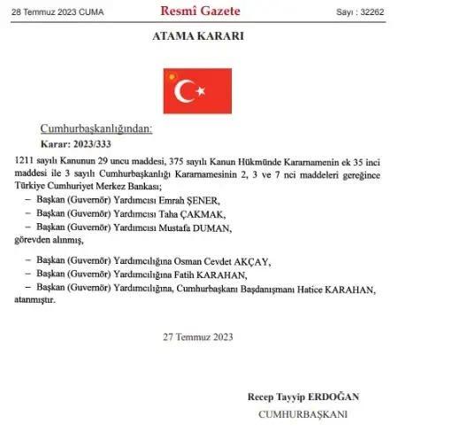 Merkez Bankası başkan yardımcıları görevden mi alındı, neden görevden alındılar?