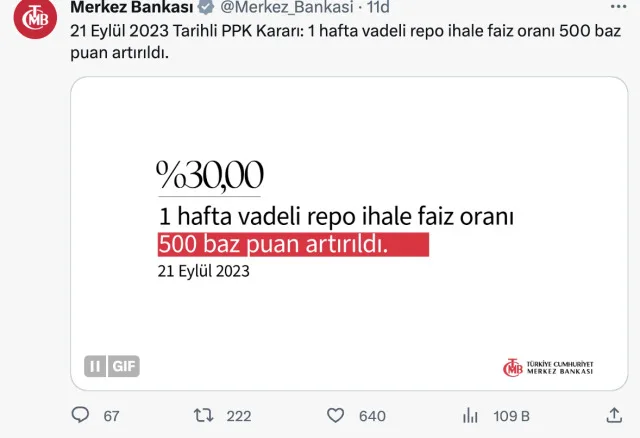 Merkez Bankası faiz kararı canlı yayın! TCMB faiz kararı canlı yayın! Merkez Bankası Faiz kararı saat kaçta, nerede açıklanıyor, açıklandı mı?