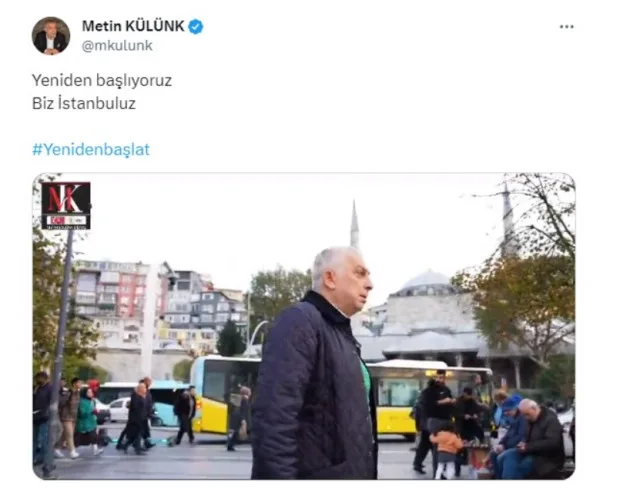 Metin Külünk AK Parti İBB Başkan adayı mı? Metin Külünk İBB için aday adayı mı oldu?
