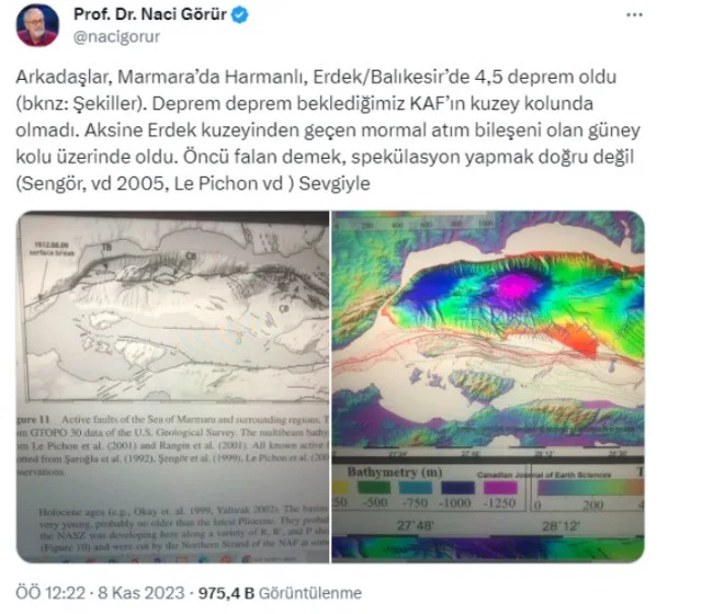 Naci Görür açıkladı! İstanbul'da deprem bekleniyor mu? Marmara Depremi açıklaması nedir?