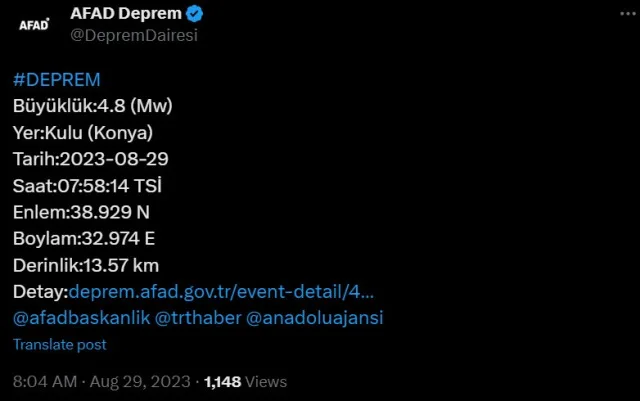 Polatlı'da deprem mi oldu? Az önce deprem nerede oldu? SON DAKİKA! Bugün Polatlı'da deprem mi oldu? Kandilli son depremler listesi!