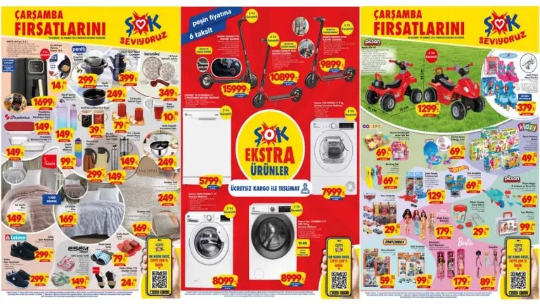ŞOK 28 Haziran 2023 Aktüel Kataloğu Yayınlandı! Xiaomi Scooter, ATV, züccaciye, tekstil...