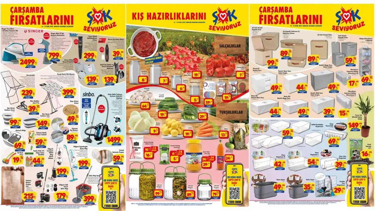ŞOK aktüel 13 Eylül 2023 kataloğu! Bugün ŞOK'ta hangi ürünler indirimli?