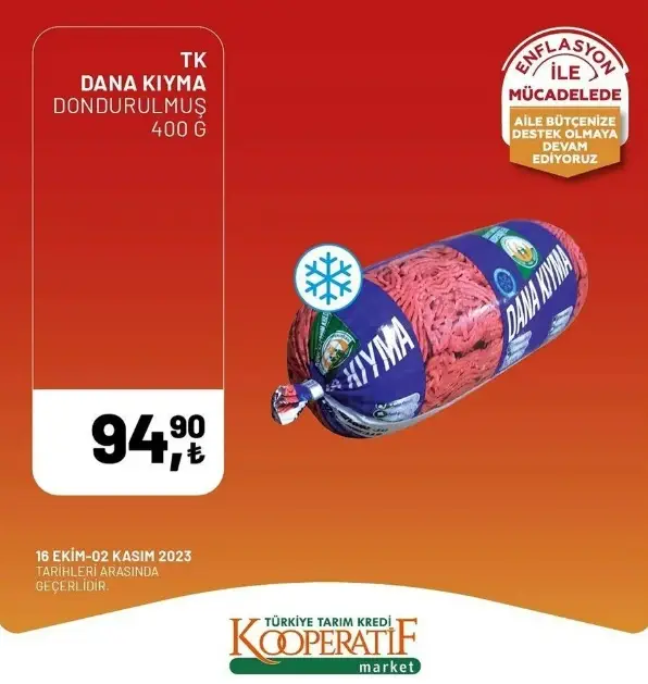 Tarım Kredi Kooperatif Marketleri İndirim Kataloğu: Tarım Kredi marketleri indirimli ürünler neler? 16 Ekim- 2 Kasım hangi ürünler indirimde?