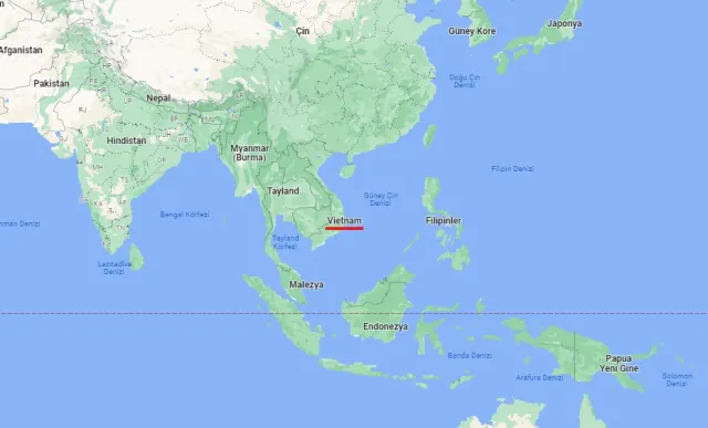 Vietnam hangi yarım kürede? Vietnam'ın konumu ve harita bilgisi