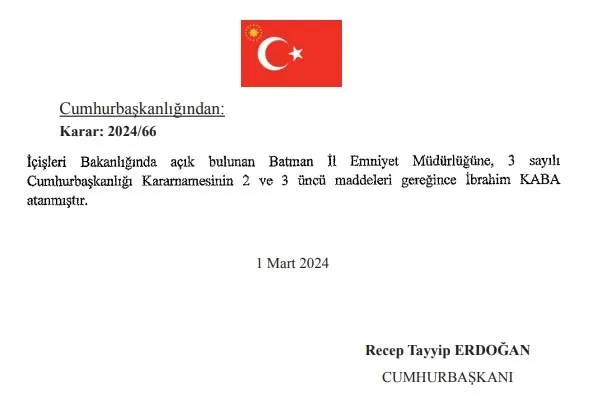Yeni Batman İl Emniyet Müdürü kim oldu? Batman İl Emniyet Müdürü İbrahim Kaba kimdir?